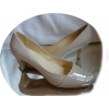 Skórzane czółenko tęgość G obcas 6.5 cm
